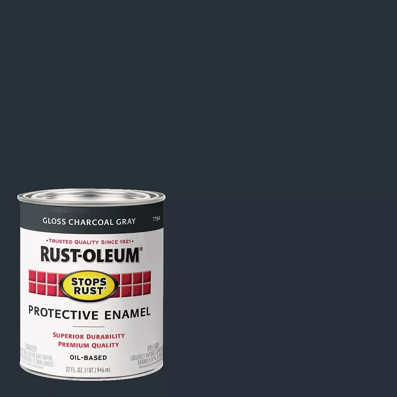 rust-oleum-stops-rust-gloss-rust-control-enamel-paint-charcoal-gray-1-qt Rust-Oleum Stops Rust Gloss Rust Control Enamel Paint, Charcoal Gray, 1 Qt.