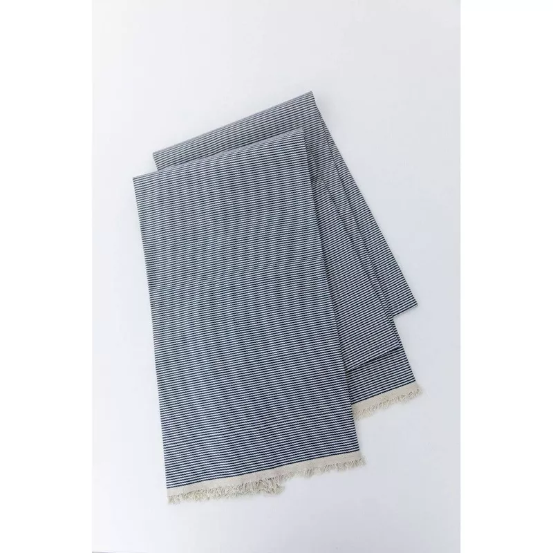 s-2-millworks-collection-railroad-stripe-tea-towels S/2 Millworks Collection Railroad Stripe Tea Towels