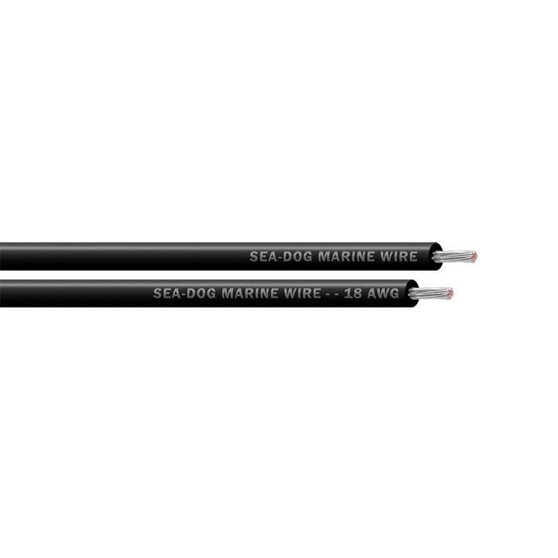 Sea-Dog 18 AWG Black Primary Wire – 500′ [8018017]