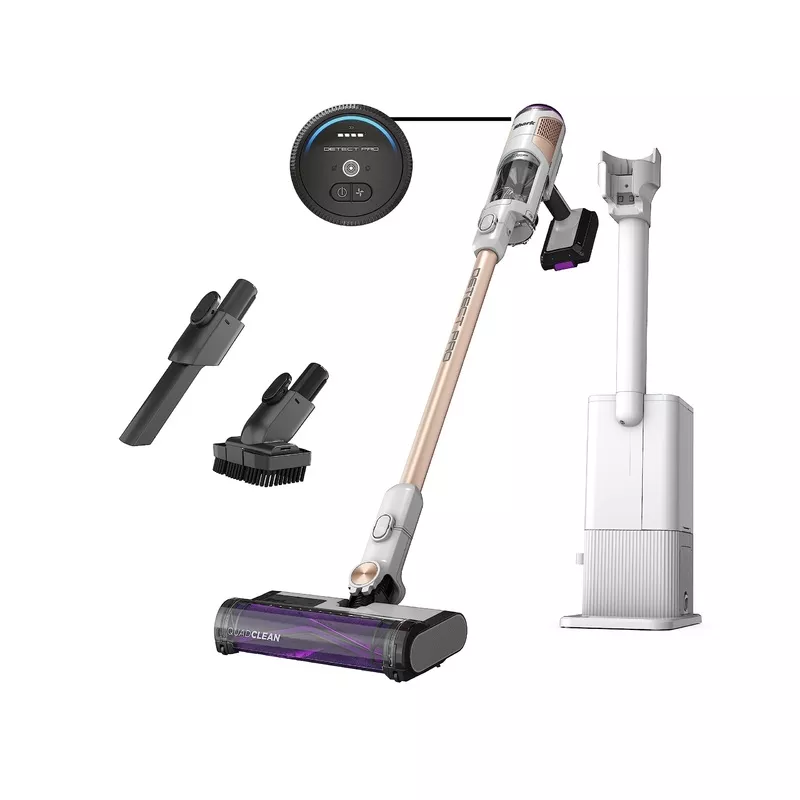shark-detect-clean-empty-auto-empty-system-lightweight-cordless-vacuum-cleaner-w Shark Detect Clean & Empty Auto-Empty System – Lightweight Cordless Vacuum Cleaner with HEPA Filter, Portable Handheld Attachment, Crevice Tool, Ideal Stick Vacuum for Pet Hair, White, IW3511