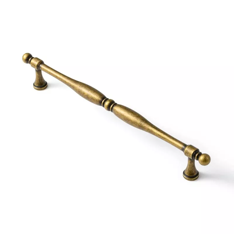 Six Pack Antique Brass Cabinet Pulls With 7.6 Inch Hole Center, Drawer Handles For Quick Install, No Fuss Hardware In Two Lengths, Vintage Look That Elevates Cabinets And Furniture