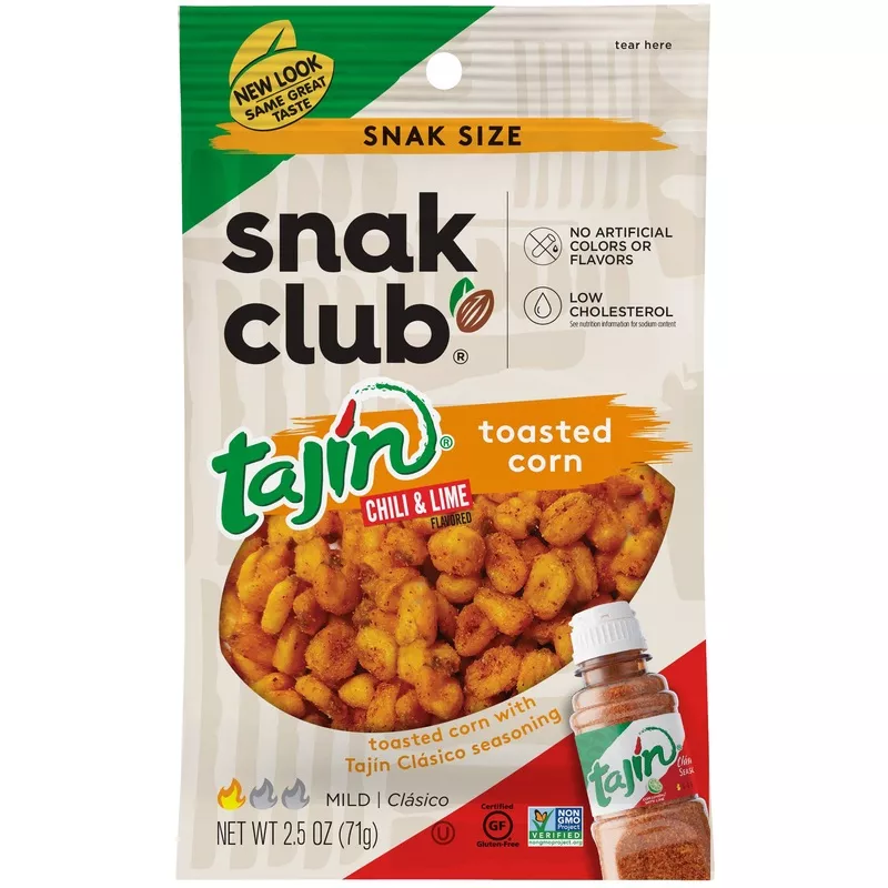 Snak Club Tajin Classico Peanuts-2.75 oz.-6/Case