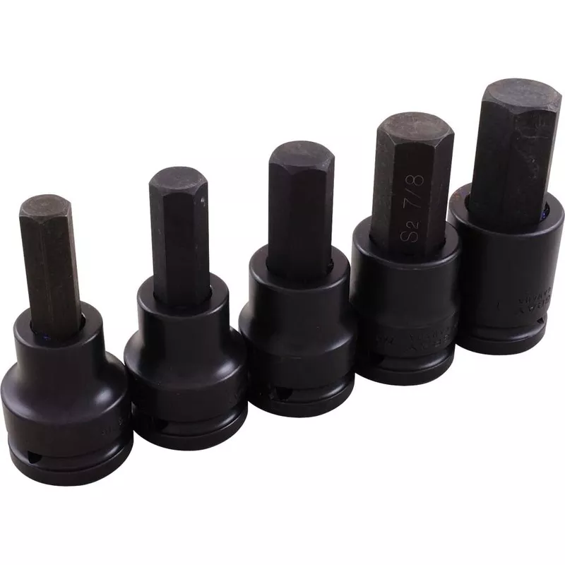 socket-set-gray-3-4-drive-5-piece-sae-impact-hex-head-socket-set-45805 Socket Set – Gray 3/4″ Drive 5 Piece SAE Impact Hex Head Socket Set, 45805