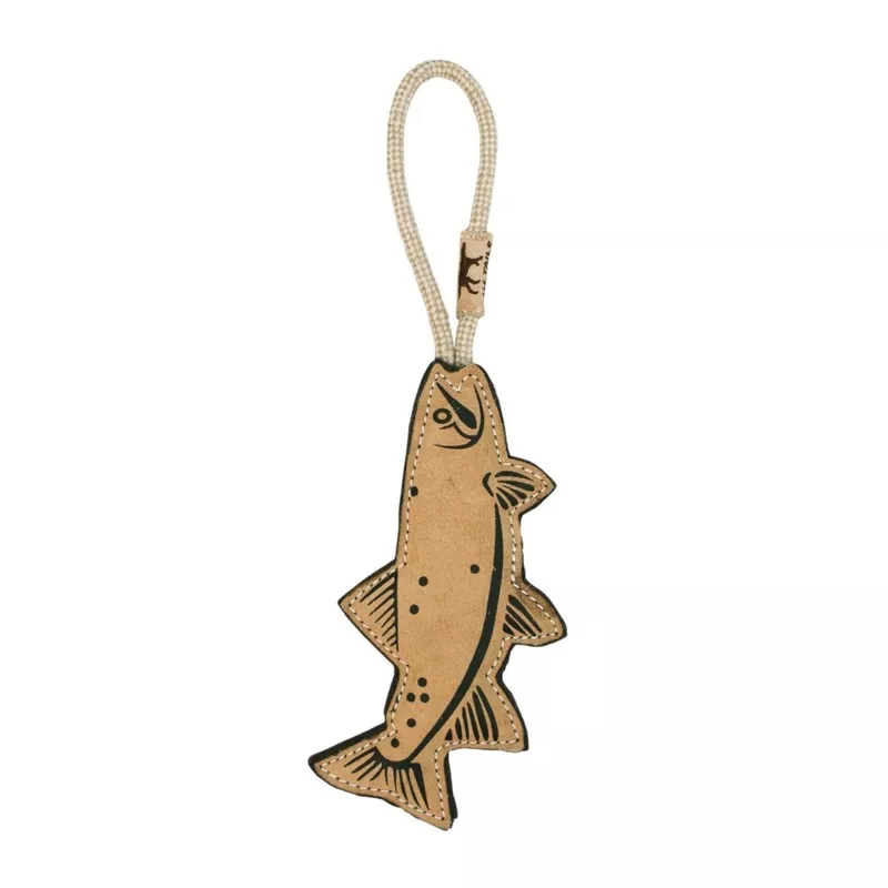 tall-tails-natural-leather-trout-tug-toy Tall Tails Natural Leather Trout Tug Toy