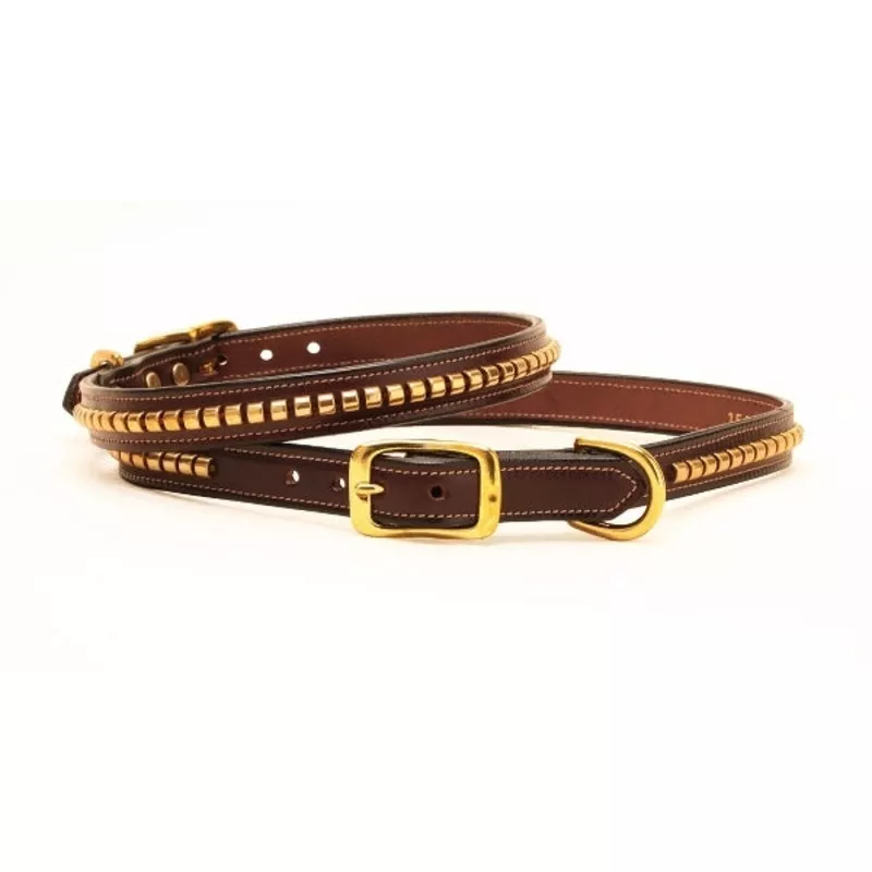 tory-leather-leather-clincher-dog-collar-havana Tory Leather Leather Clincher Dog Collar Havana