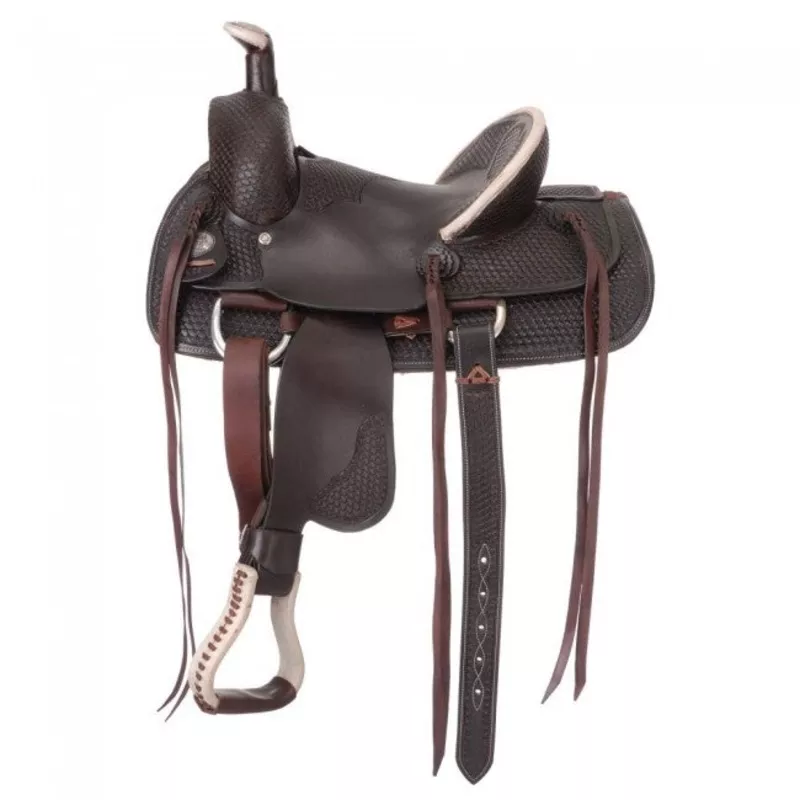 tough1-youth-liberty-roper-saddle-dark-oil Tough1 Youth Liberty Roper Saddle Dark Oil