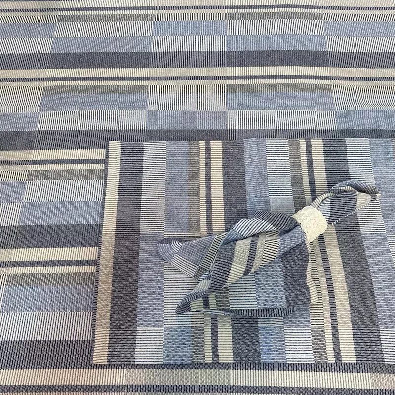 viola-woven-tablecloth-navy-cobalt Viola Woven Tablecloth, Navy & Cobalt