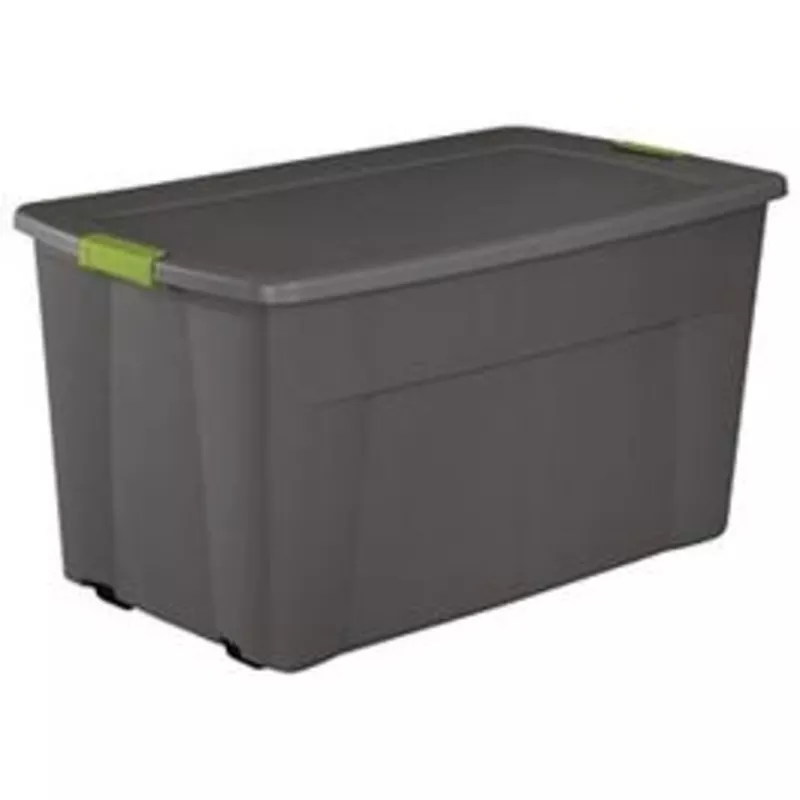 wheeled-latch-tote-gray-45-gallons Wheeled Latch Tote, Gray, 45-Gallons