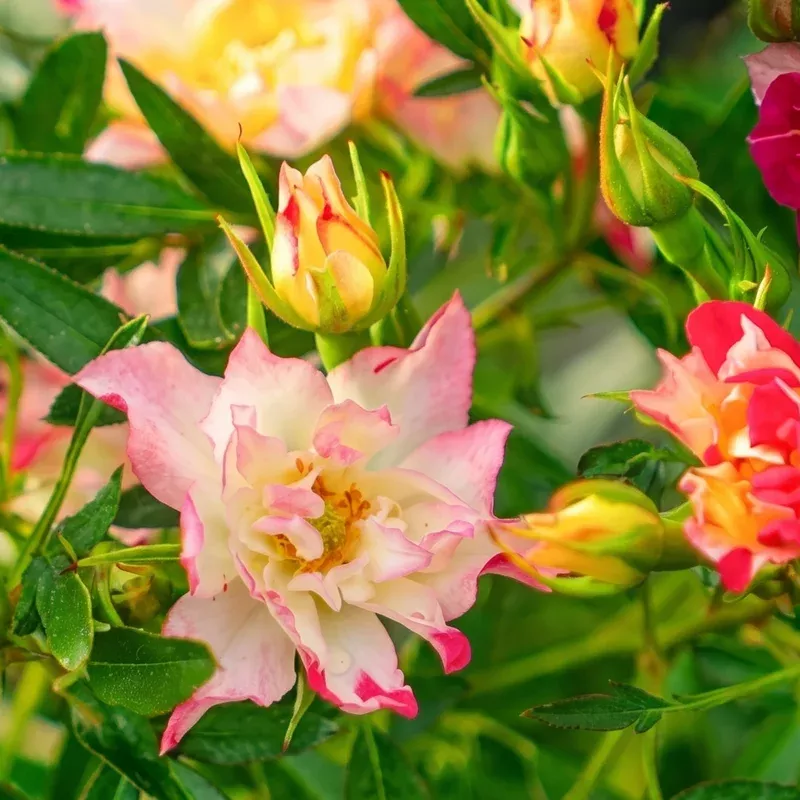 Wild and Freaky Rosy Boom Rose