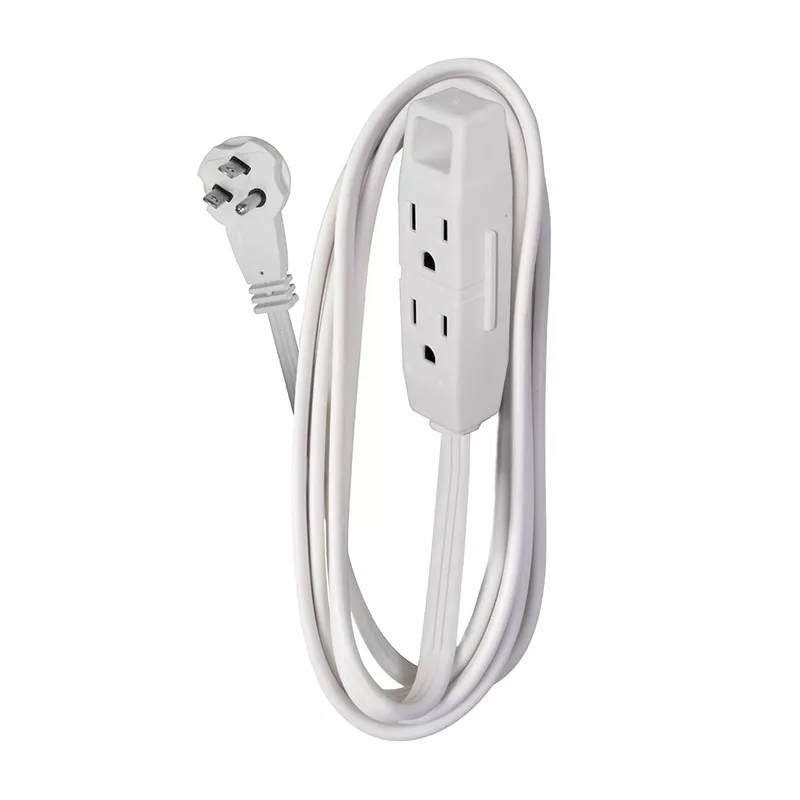 woods-household-3-outlet-extension-cords-black Woods Household 3-Outlet Extension Cords Black