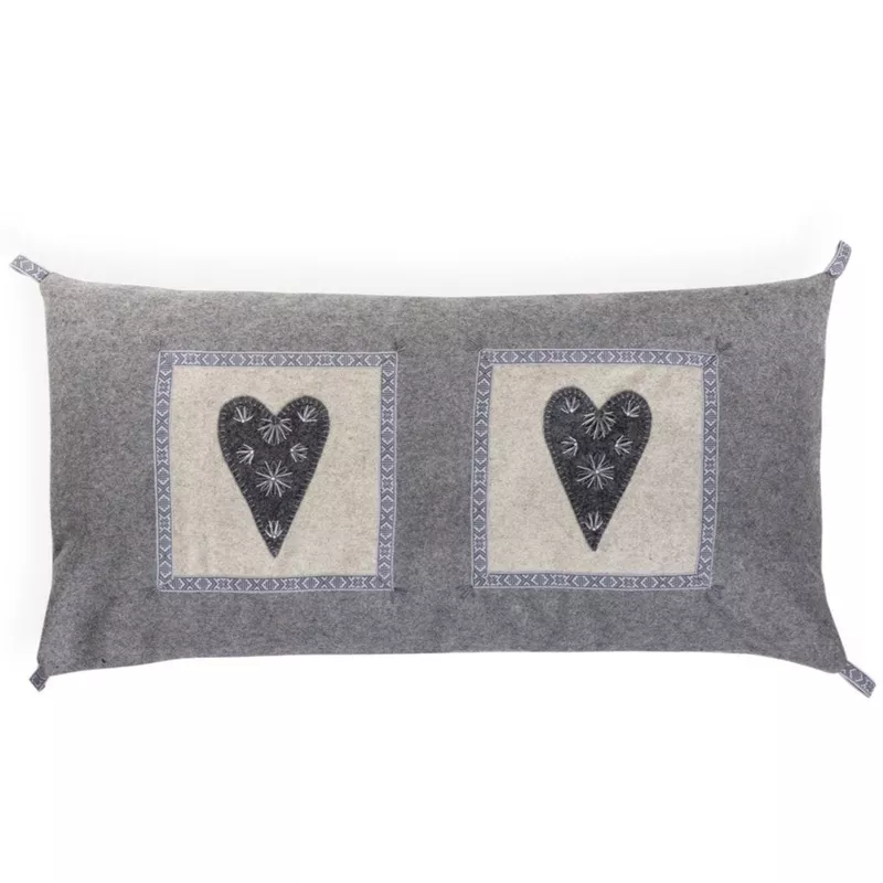 wool-square-hearts-pillow Wool square Hearts Pillow