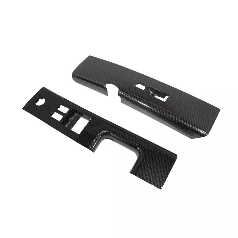 zspec-350z-z33-interior-door-window-switch-finisher-set-lhd-06-09-carbon-weave-s ZSPEC 350z Z33 Interior Door Window Switch Finisher Set, LHD ’06-09, Carbon-Weave Style Gloss Carbon Hydro-Dip